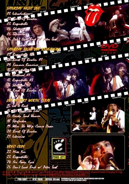 THE ROLLING STONES VIDEO COLLECTION 1978 FSVD-271 BEAST OF