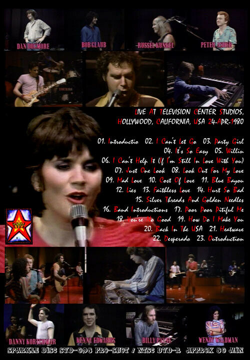LINDA RONSTADT MAD LOVE TOUR 80 DVD SVD-098 LOOK OUT FOR MY LOVE COUNT