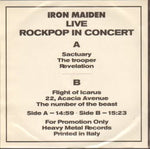 LIVE ROCKPOP IN CONCERT / IRON MAIDEN