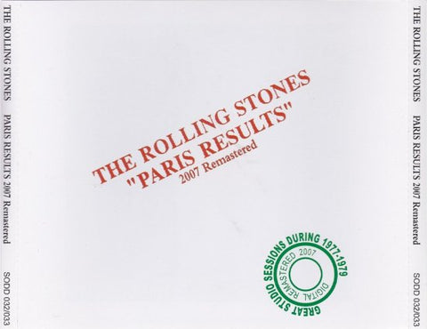 ROLLING STONES / PARIS RESULTS 2007 REMASTERED(2CD)