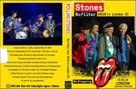 ROLLING STONES / No Filter Tour 2018 in London #1(1DVDR)