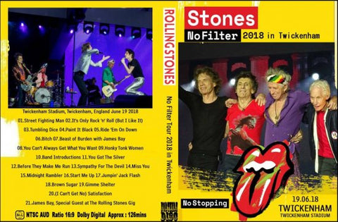 ROLLING STONES / No Filter Tour 2018 in Twickenham(1DVDR)