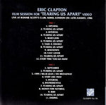 FILM SESSION FOR [TEARING US APART] VIDEO / ERIC CLAPTON