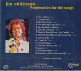 PREPARATION FOR THE SONGS / JON ANDERSON