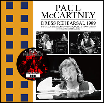 DRESS REHEARSAL 1989 / PAUL McCARTNEY