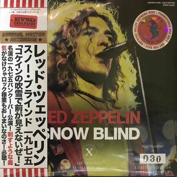 LED ZEPPELIN SNOW BLIND 3CD EVSD564567PS OVER THE HILLS AND FAR