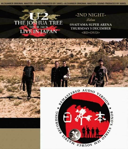 U2 THE JOSHUA TREE TOUR 2019 IN JPN 2ND NIGHT LIMITED EDITION ALEXANDER 114LE