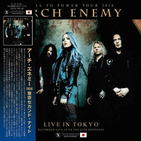 ARCH ENEMY 2018 TOKYO 2ND NIGHT CD & DVD XAVEL-HM-108 DEAD EYES SEE NO FUTURE
