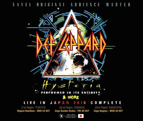 DEF LEPPARD LIVE IN JPN 2018 COMPLETE XAVEL ORIGINAL AUDIENCE MASTER 6CD Z01