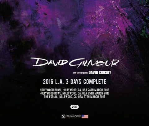 DAVID GILMOUR 2016 LA 3DAYS COMPLETE LIMITED EDITION 7CD GUEST CROSBY ROCK