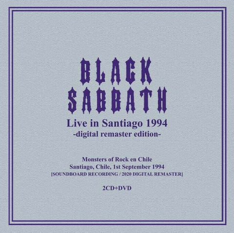 BLACK SABBATH LIVE IN SANTIAGO 1994 CD & DVD MDNA-20145 TIME MACHINE Z01