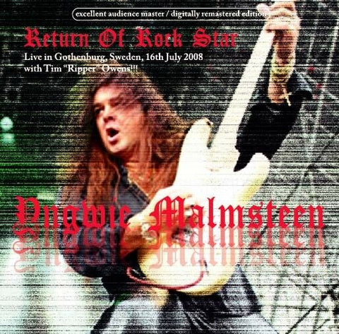 YNGWIE MALMSTEEN RETURN OF ROCK STAR 2CD INVISIBLE WORKS RECORDS-018 RISE UP