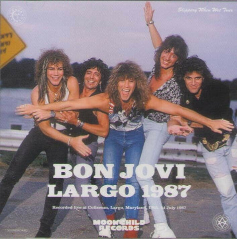 BON JOVI 2CD LARGO 1987 LIVE IN MARYLAND MOONCHILD RECORDS MC-134 ARENA ROCK