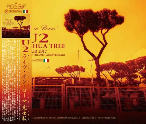 U2 /2 DAYS IN ROME 2017 JOSHUA TREE TOUR LIVE IN ROME EDITION XAVEL-SMS130 131
