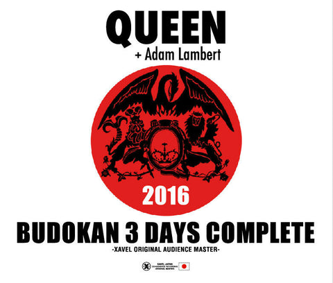 QUEEN ADAM LAMBERT 2016 BUDOKAN 3 DAYS COMPLETE-AUDIENCE MASTER 6CD XAVEL 284