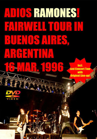 ADIOS RAMONES FAIRWELL TOUR IN BUENOS AIRES ARGENTINA 1996 LIVE FSVD-033