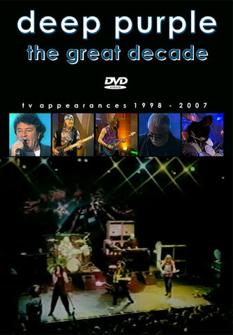 DEEP PURPLE THE GREAT DECADE TV APPEARANCES 1998-2007 DVD HARD ROCK BAND