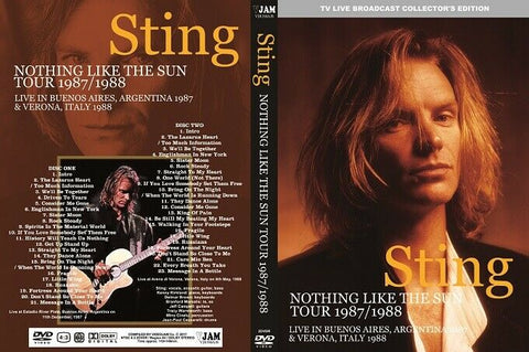 STING NOTHING LIKE THE SUN TOUR 19871988 2DVD V JAM VJR-358A B