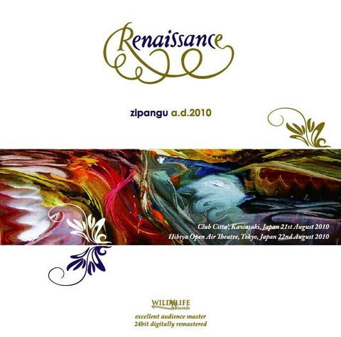 RENAISSANCE ZIPANGU AD 2010 LIVE IN JPN 2CD WILDLIFE RECORDS-078 PROGRESSIVE