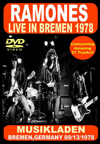 RAMONES DVD LIVE IN BREMEN 1978 FSVD-002 PUNK ROCK BAND JOEY JOHNNY DEE