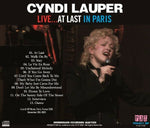 CYNDI LAUPER LIVE AT LAST IN PARIS 1CD PROJECT ZIP PJZ-752 UNCHAINED MELODY