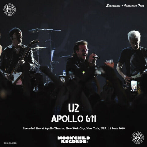 U2 APOLLO 611 CD ALBUM MOONCHILD RECORDS MC-123 ALL BECAUSE OF YOU ROCK BAND