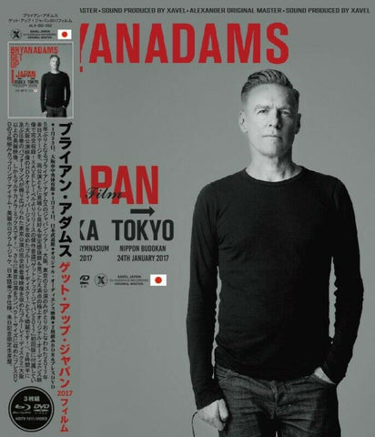 BRYAN ADAMS GET UP JPN FILM 2017 2BD 1DVD ALX-052 BRAND NEW DAY ALL FOR LOVE