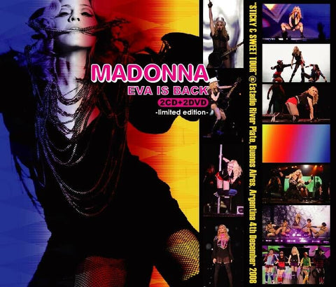 MADONNA EVA IS BACK LIMITED EDITION 2CD 2DVD MDNA-09002 STICKY & SWEET TOUR