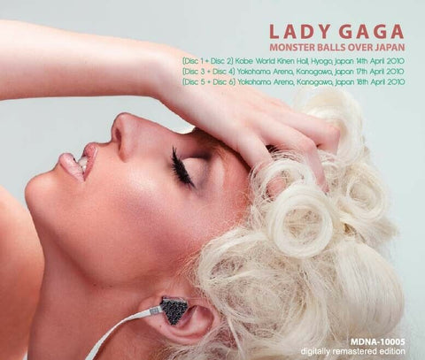 LADY GAGA MONSTER BALLS OVER JPN 6CD MDNA-10005 BEAUTIFUL DIRTY RICH Z01