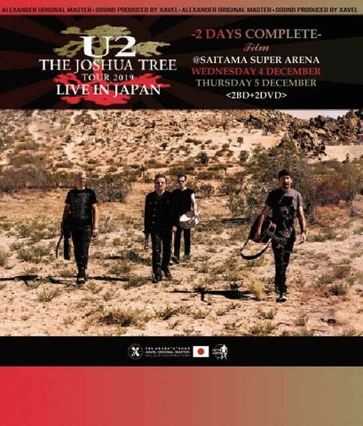 U2 2BLU-RAY & 2DVD THE JOSHUA TREE TOUR 2019 LIVE IN JPN 2DAYS COMPLETE FILM