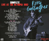 RORY GALLAGHER COMPLETE LIVE AT THE OLYMPIA 1982 2CD NOTHING BUT THE DEVIL Z01