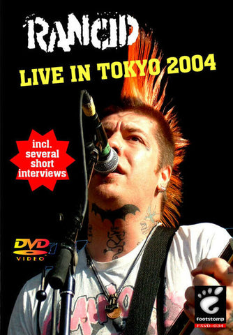 RANCID DVD LIVE IN TOKYO 2004 INCL SEVERAL SHORT INTERVIEWS FSVD-034 PUNK