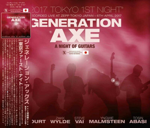 GENERATION AXE 3CD & DVD 2017 TOKYO 1ST NIGHT OF GUITARS STEVE VAI ZAKK WYLDE
