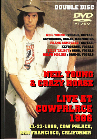 NEIL YOUNG & CRAZY HORSE 2DVD LIVE AT COW PALACE 1986 SAN FRANCISCO FOLK