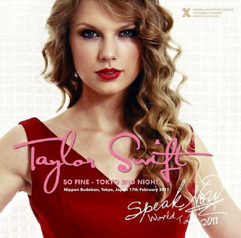 TAYLOR SWIFT SO FINE TOKYO 2ND NIGHT 2CD XAVEL-110 BETTER THAN REVENGE Z01