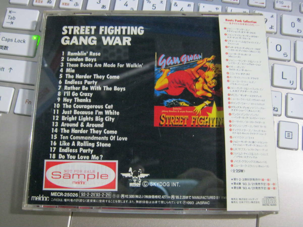 GANG WAR FEATURING JOHNNY THUNDERS WAYNE KRAMER STREET FIGHTING