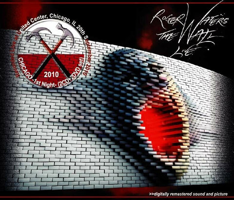 ROGER WATERS 2CD & 2DVD THE WALL LIVE CHICAGO 1ST NIGHT 2010 PROGRESSIVE ROCK