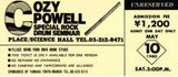 SPECIAL ROCK DRUM SEMINAR / COZY POWELL